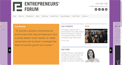 Desktop Screenshot of entrepreneursforum.net